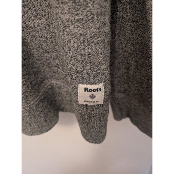 Roots Beaver Logo Grey Crew Sweater/Sweatshirt, Size M - Picture 3 of 8